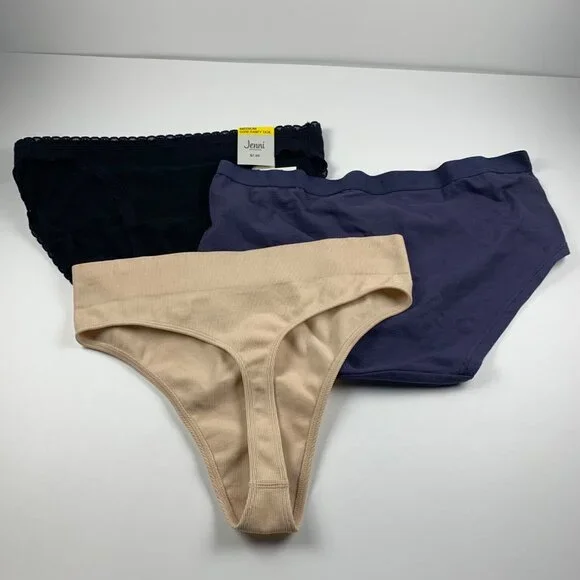 Jenni Women's 3-Pack Assorted Fash + Core Panty Underwear Multicolor Size‎ M NWT - Picture 5 of 7